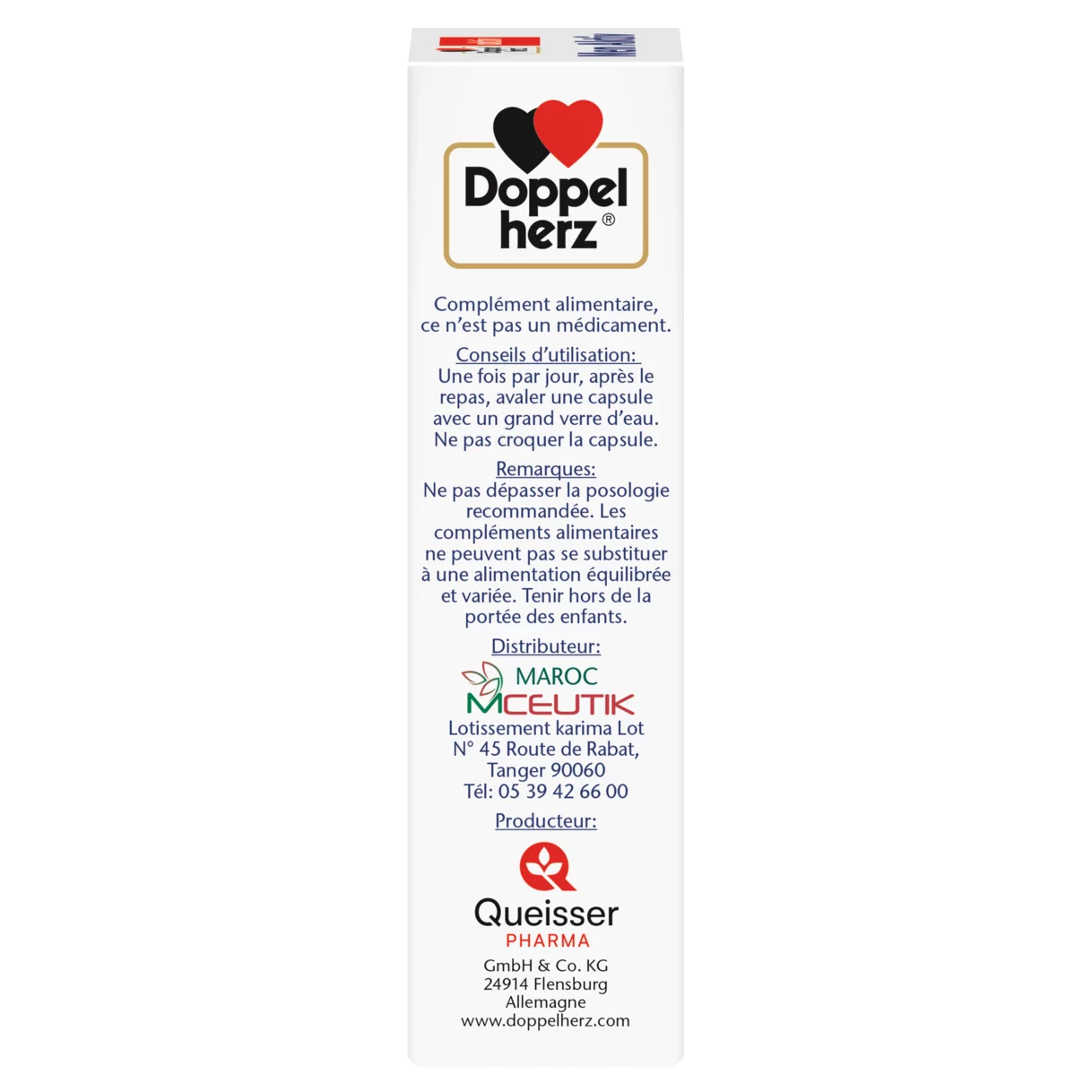 Illustration of the product packaging Doppelherz aktiv Men Aktiv side view left
